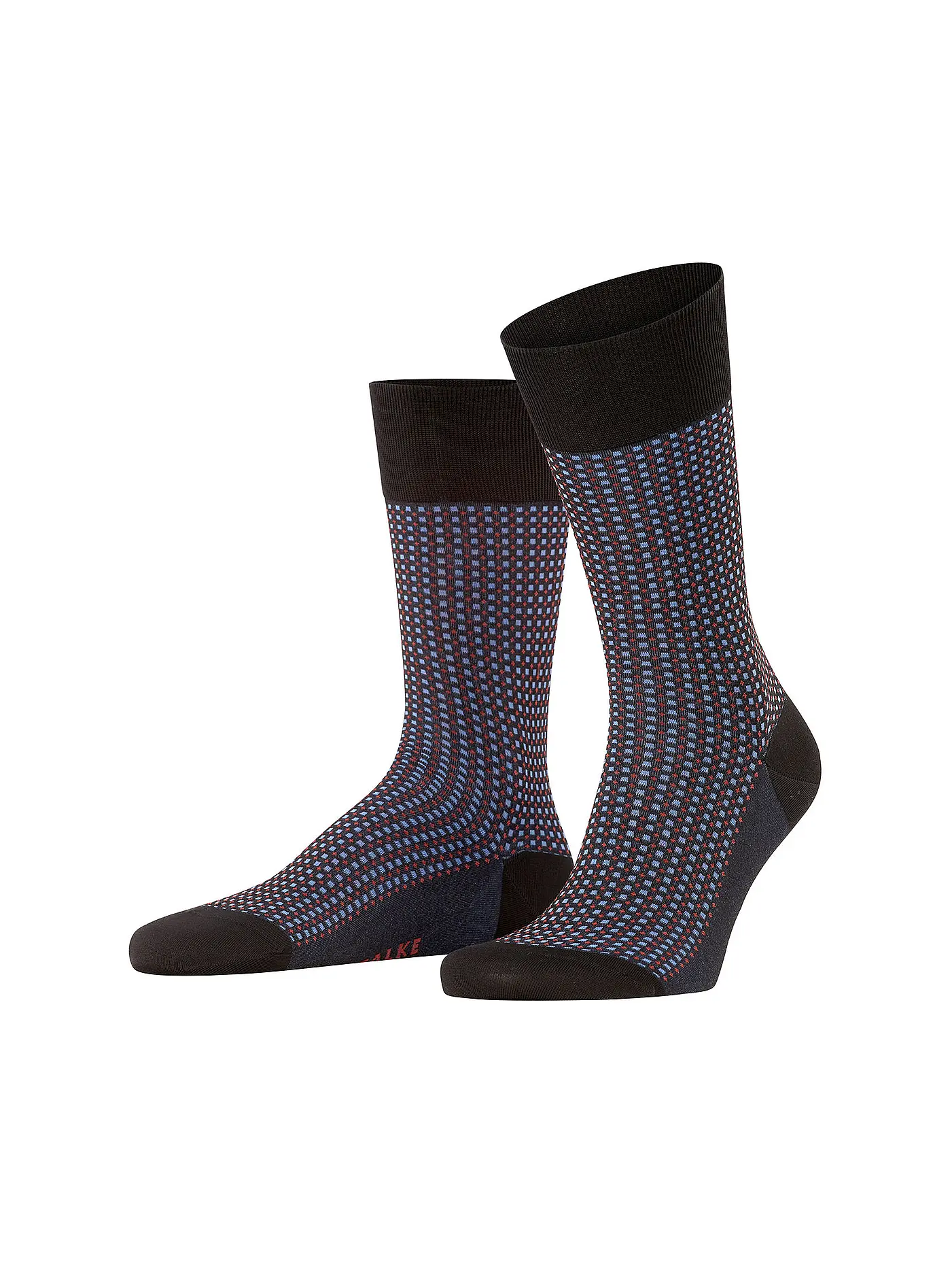 FALKE | Socken " Uptown Tie" royal blue | schwarz